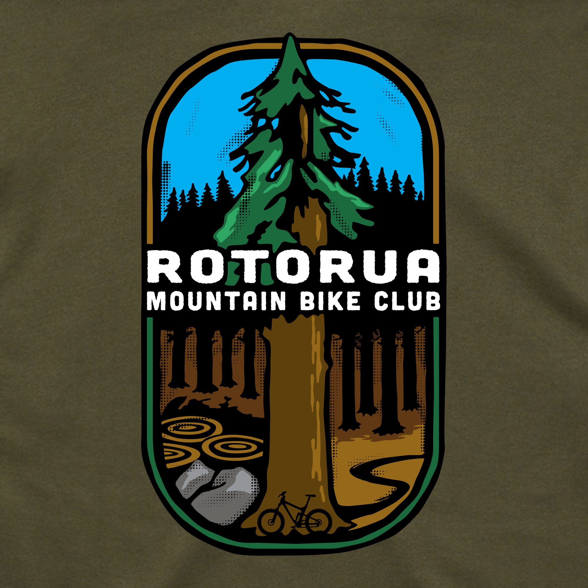 Rotorua MTB Club Hoodie - ARMY