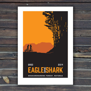 Eagle vs Shark Print