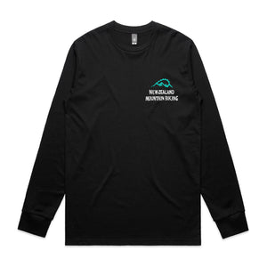 New Zealand Mountain Biking Long Sleeve T Black