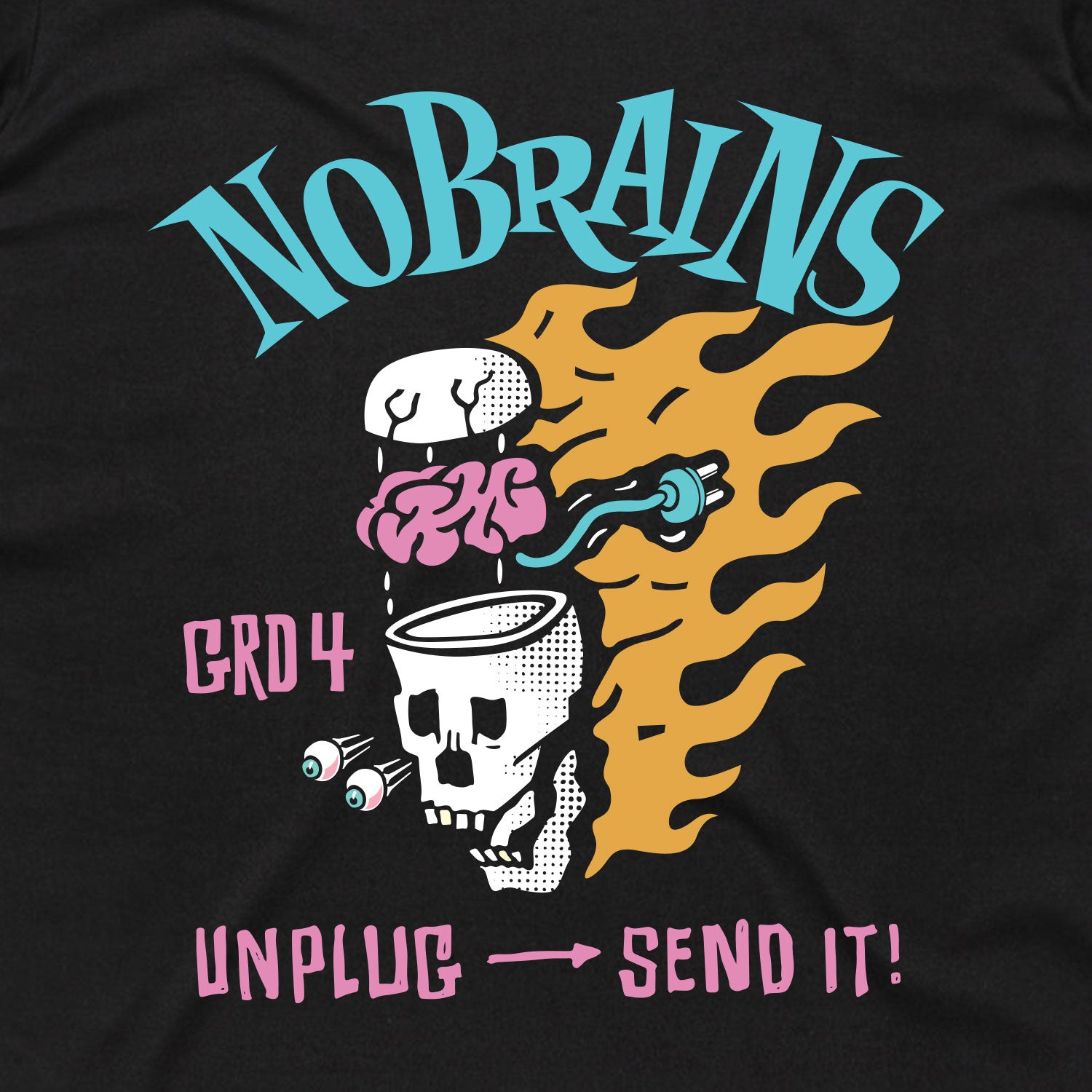 No Brains Long Sleeve T