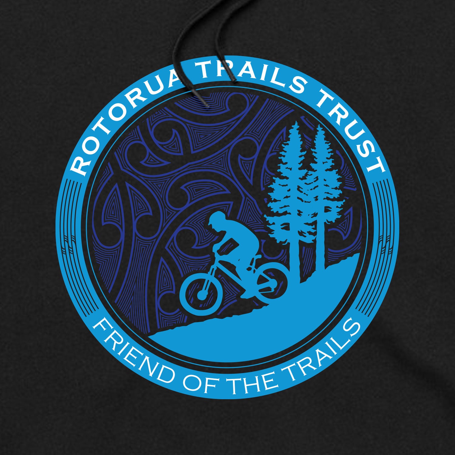 Rotorua Trails Trust "MTB" Supporters Hoodie Black