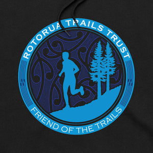 Rotorua Trails Trust "Run" Supporters Hoodie Black