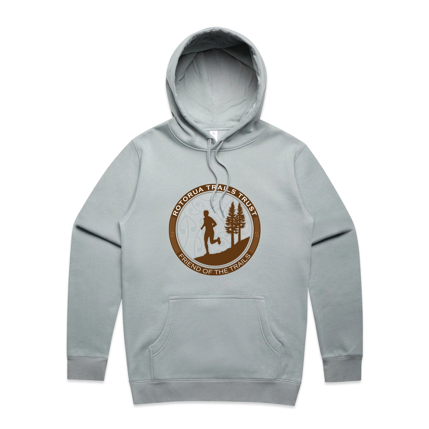 Rotorua Trails Trust "Run" Supporters Hoodie Smoke