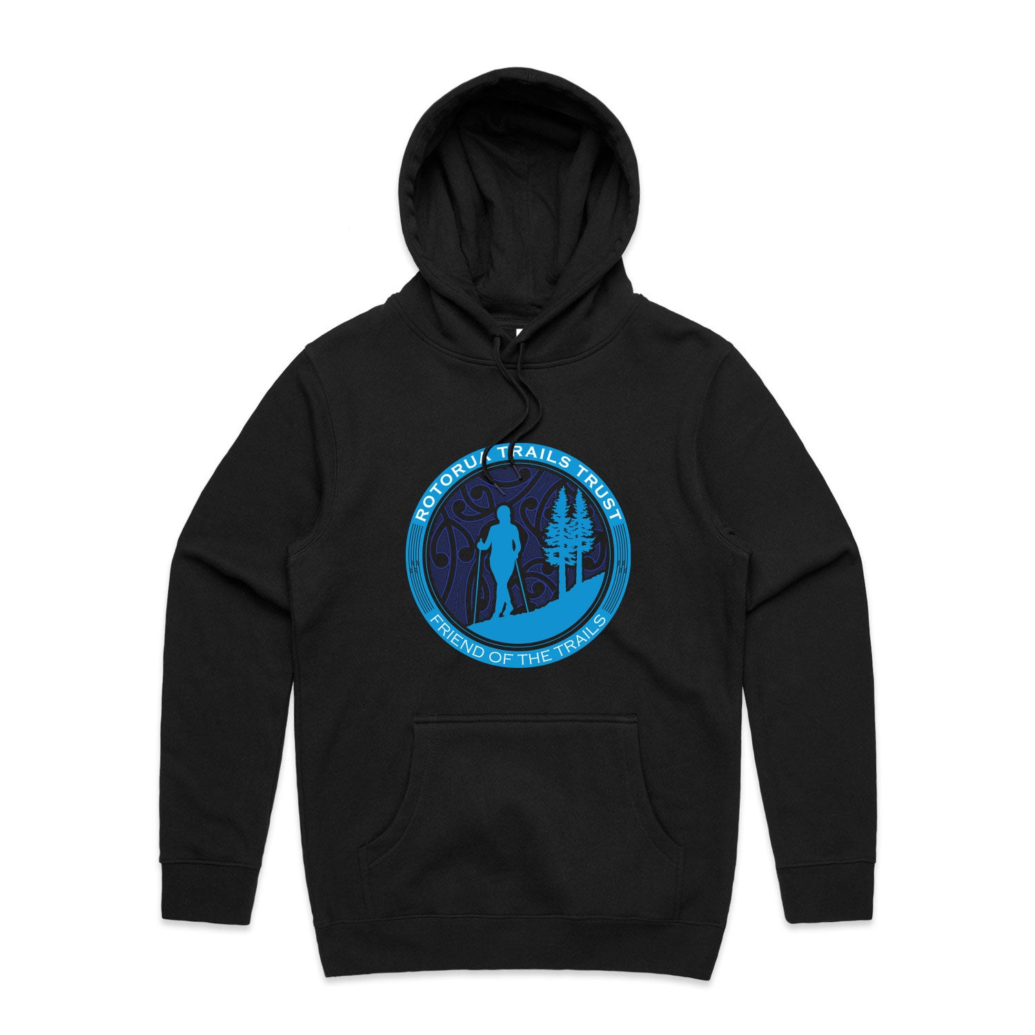 Rotorua Trails Trust "Walk" Supporters Hoodie Black