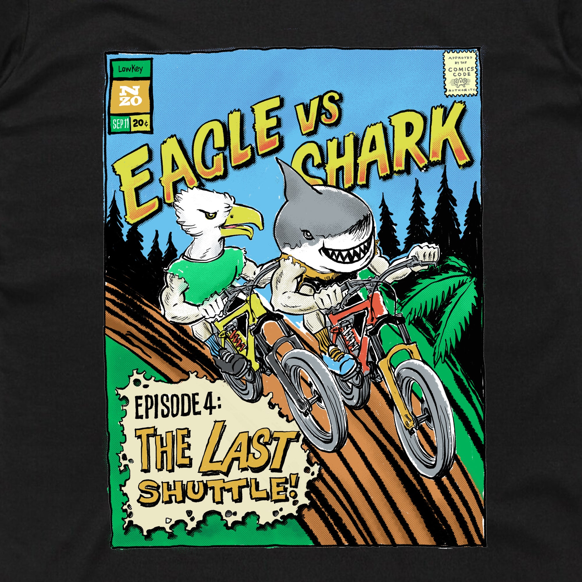 Eagle vs Shark Comicbook T