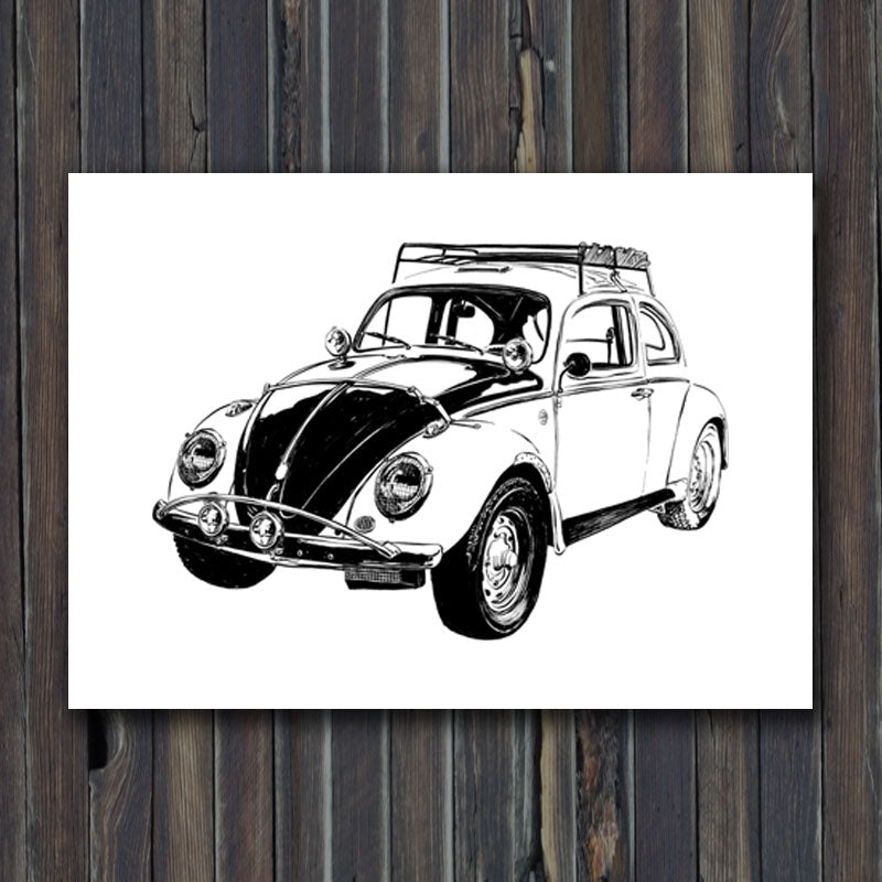 VW Beetle Print