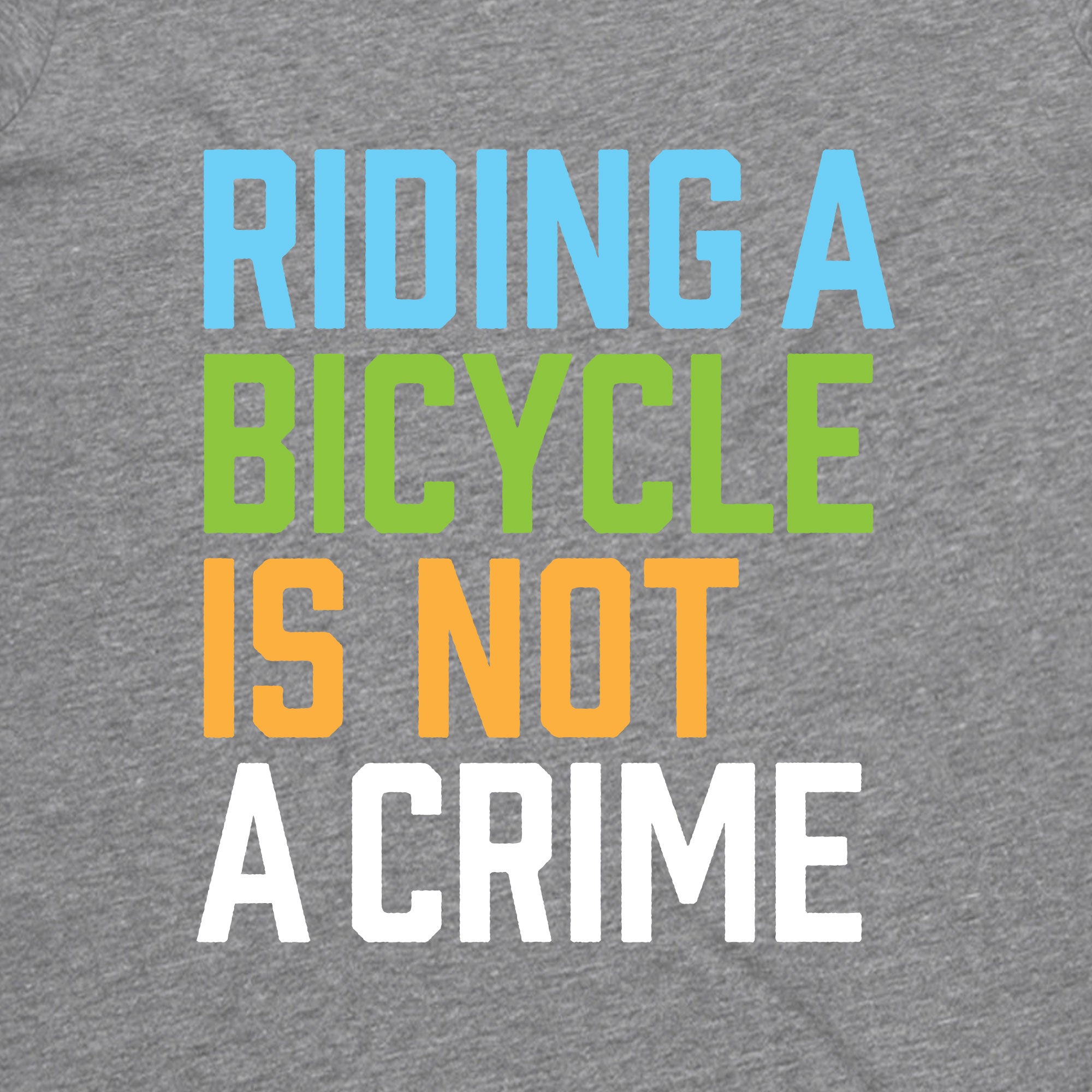 Womens Not A Crime T - Grey marle