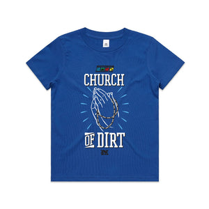 Church of Dirt Royal Blue Youth T